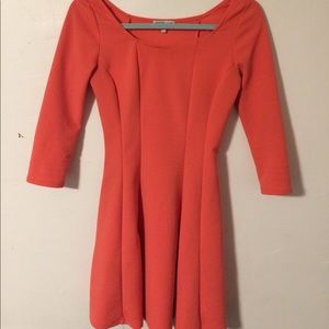 Coral mini dress